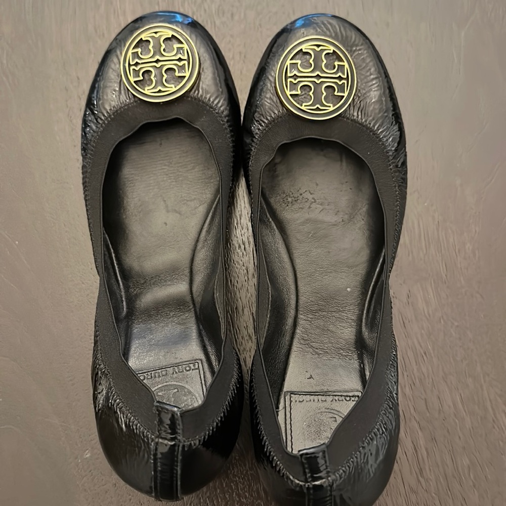 Tory Burch patent leather ballerina flats size 9 1/2